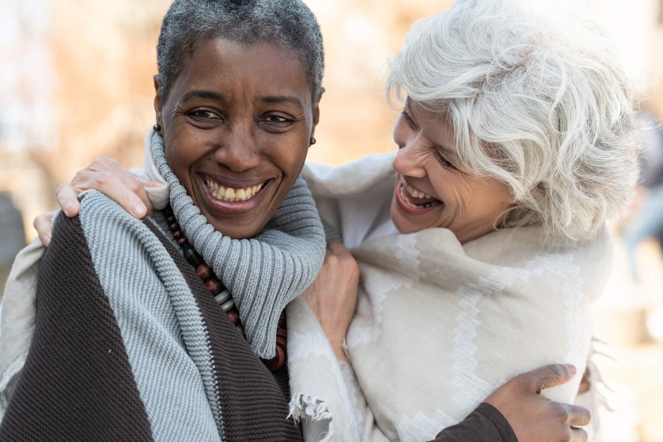 2 women hugging